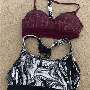 pink sports bra